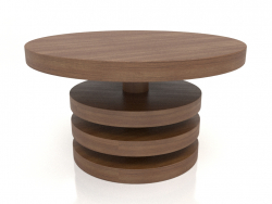 Table basse JT 04 (D=700x400, bois brun clair)