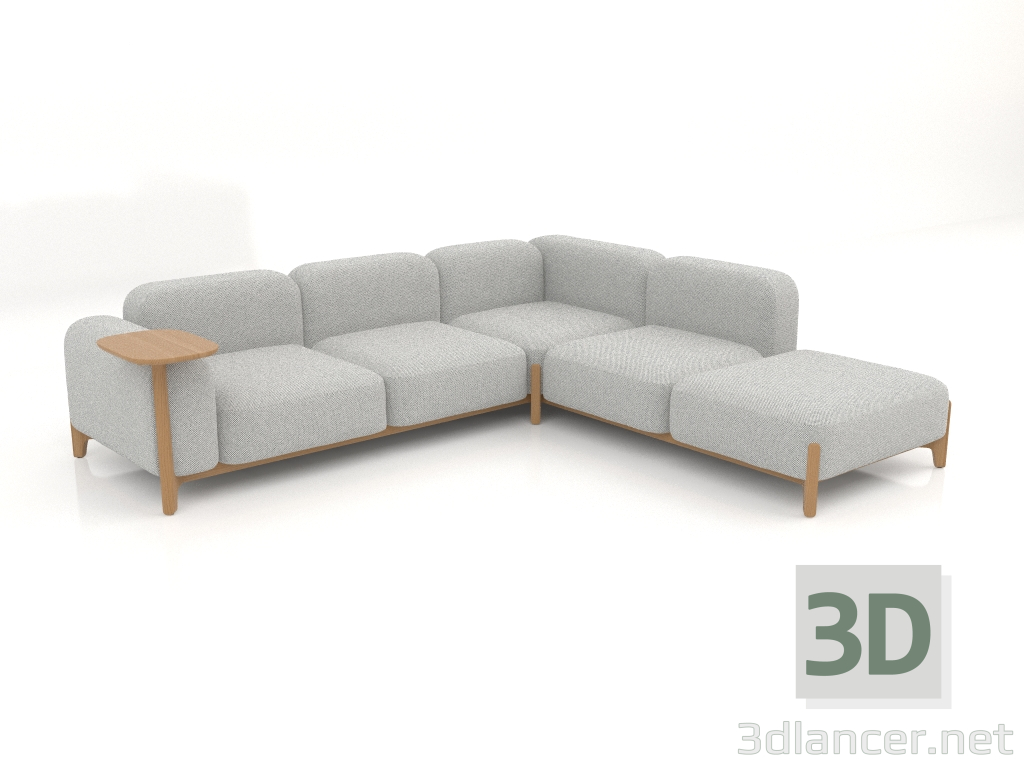 3D Modell Modulares Sofa (Komposition 30) - Vorschau