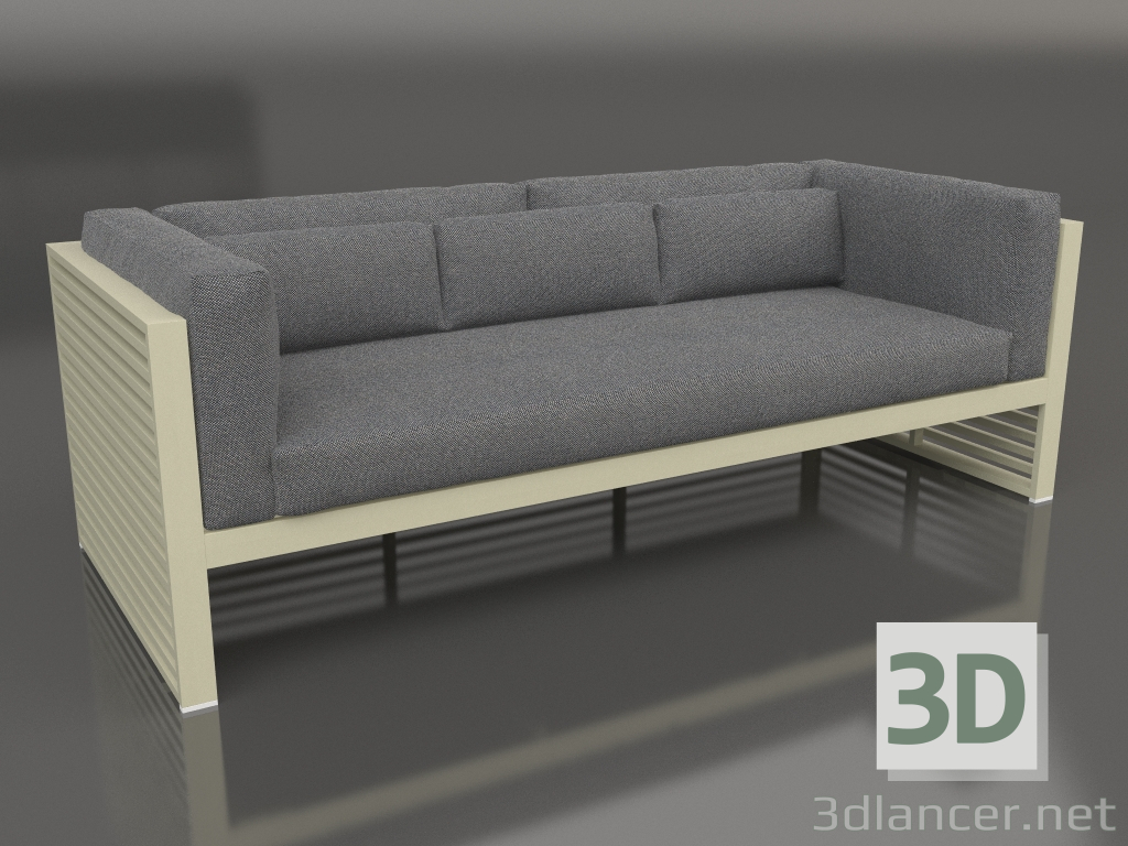 modèle 3D Canapé 3 places (Or) - preview