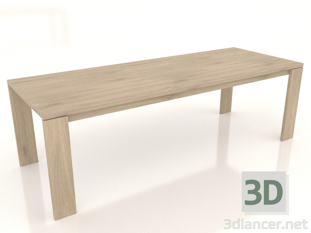 3d model Dining table BLANK 2400x900x750 mm (lightened oak) - preview