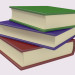 Pila de libros 3D modelo Compro - render
