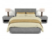 Bed La Salle Metal - Wrapped Collection RH