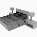 modèle 3D de Lit La Salle Metal - encapsulée Collection RH acheter - rendu