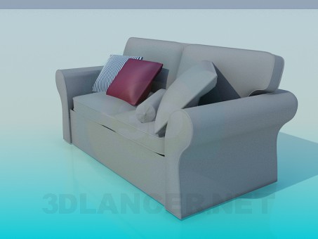 modelo 3D Sofá - escuchar modelo 3D Sofá - escuchar
