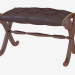 3d модель Скамейка с кожаным сиденьем – превью