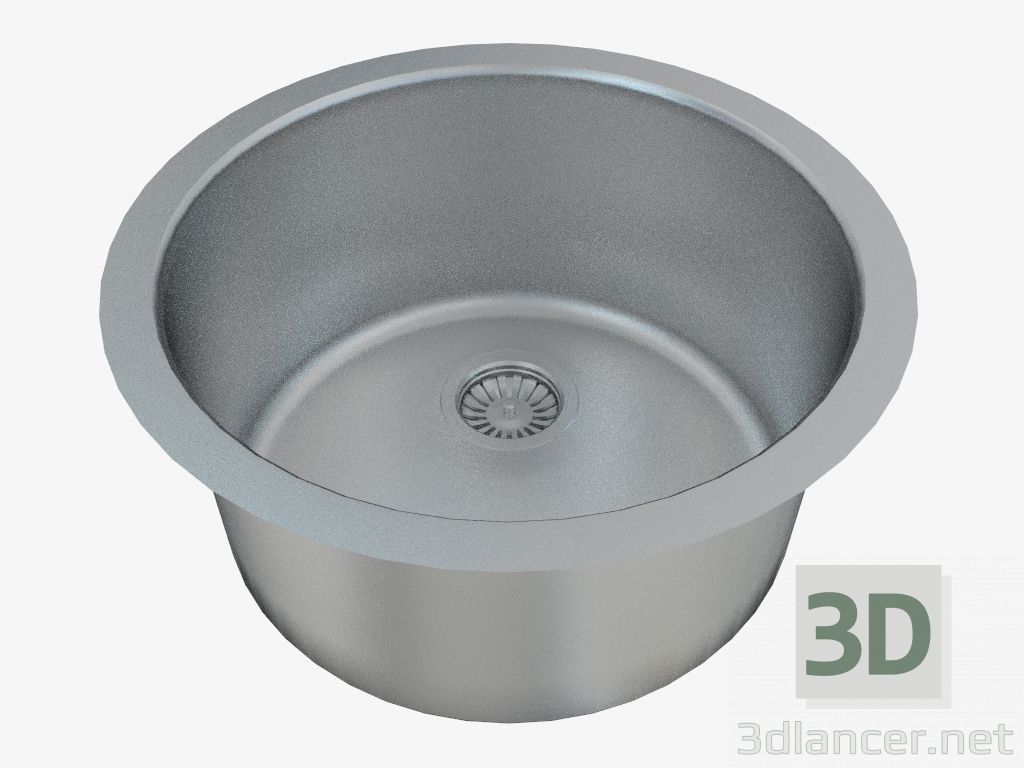 modello 3D lavello in acciaio Cucina Arabeska (ZAA-010D 67968) - anteprima