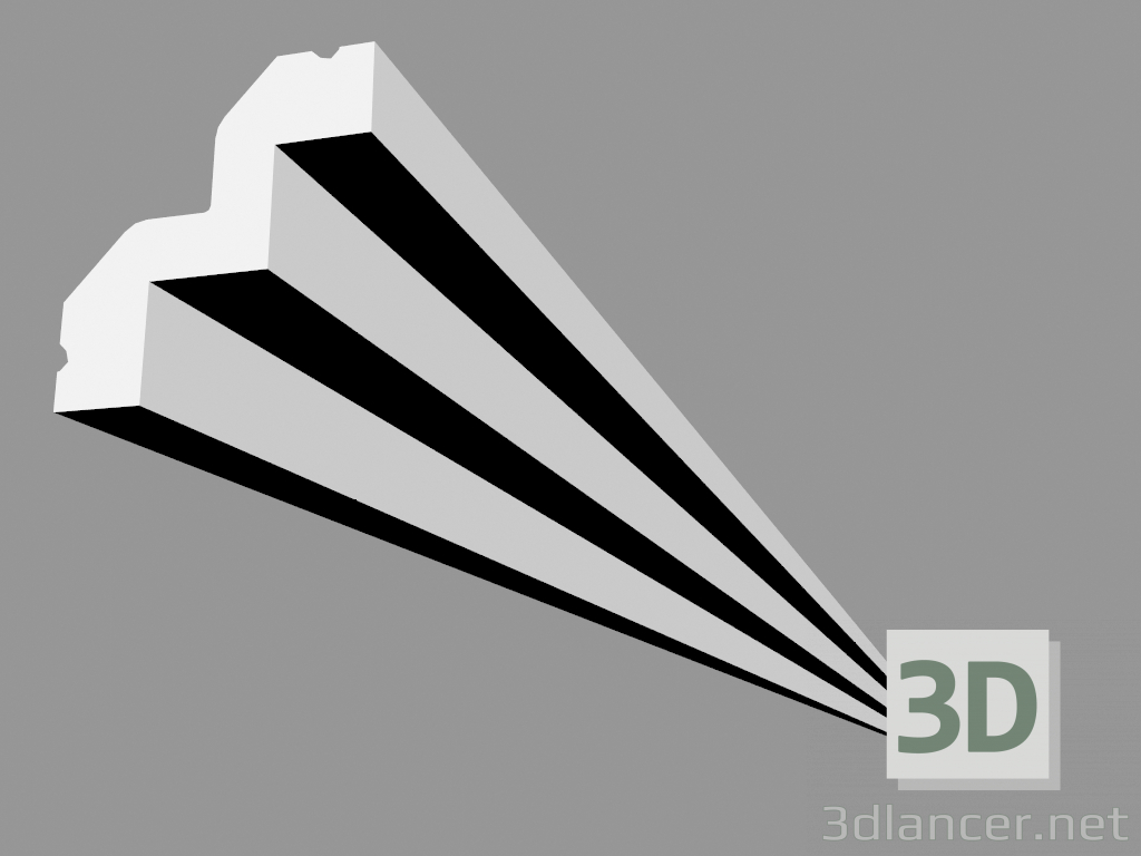 3D modeli Korniş C602 (200 x 5,3 x 5 cm) - önizleme