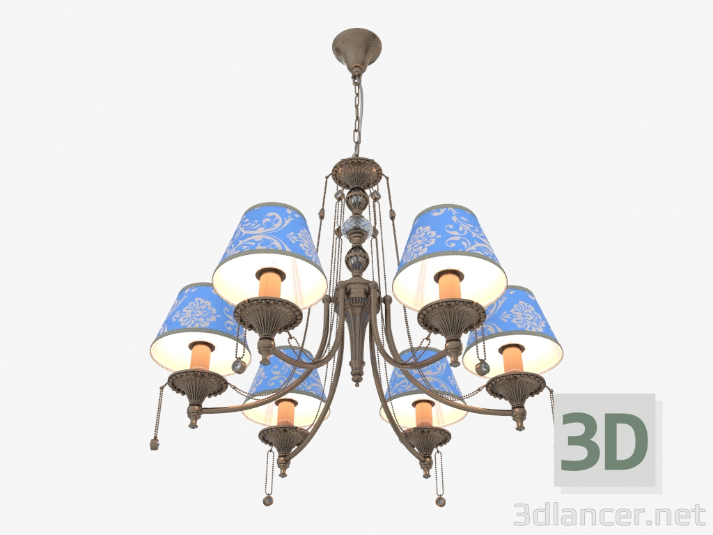 3d model Araña de luces VALS (ARM098-06-R) - vista previa