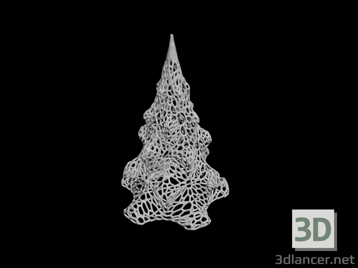 Árbol de navidad voronoi 3D modelo Compro - render