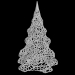 3d рождественская елка voronoi модель купить - ракурс