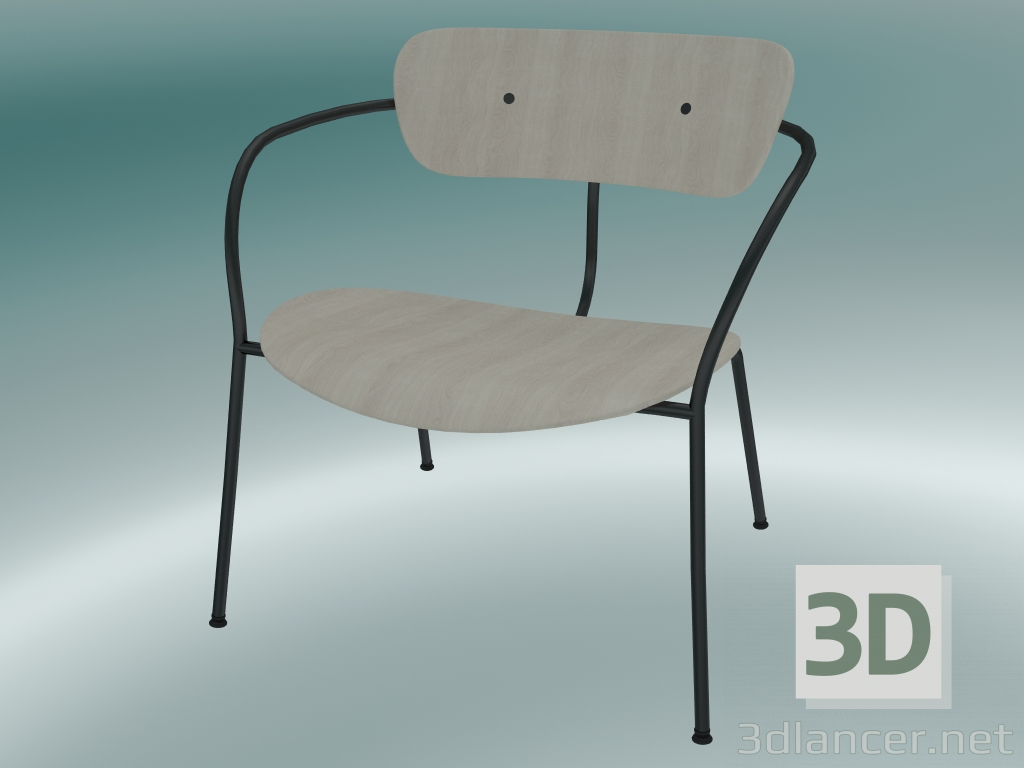 3D modeli Sandalye Döşeme (AV5, H 70cm, 65x69cm, Lake meşe) - önizleme