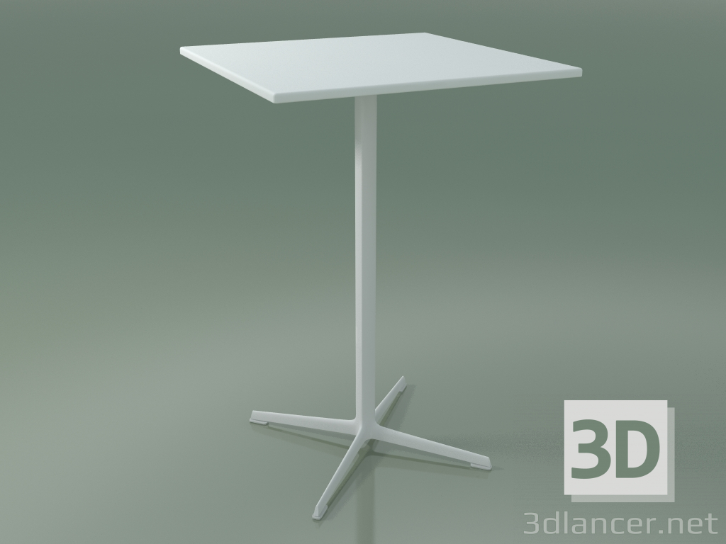 modello 3D Tavolo quadrato 0970 (H 105 - 70x70 cm, M02, V12) - anteprima