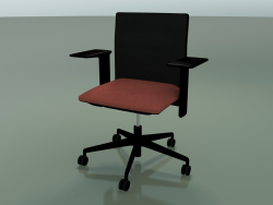 Low back chair 6500 (5 castors, with mesh, 3D adjustable armrest XL, V39)