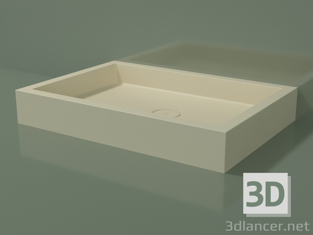 Modelo 3d Base de duche Alto (30UA0118, Bone C39, 100x70 cm) - preview