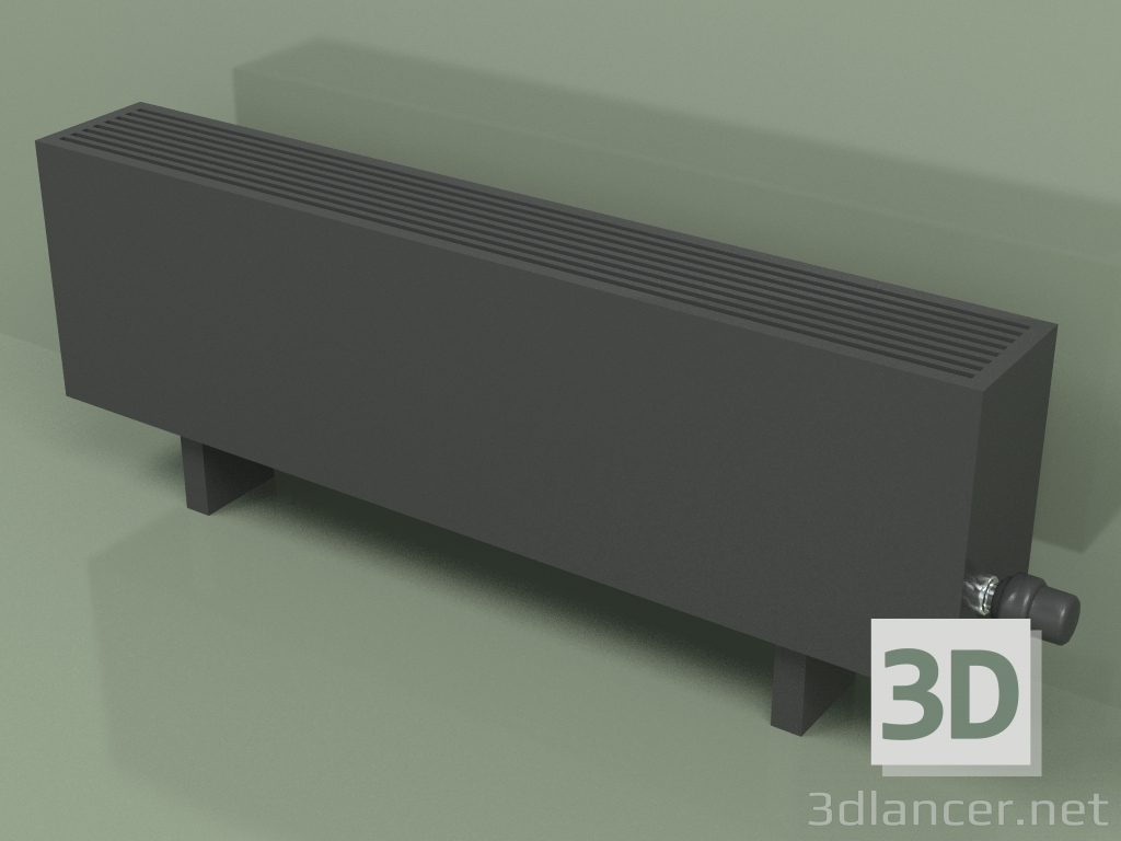modello 3D Convettore - Aura Basic (280x1000x146, RAL 9005) - anteprima
