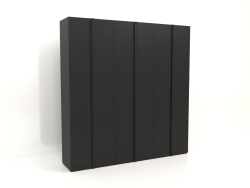 Wardrobe MW 01 wood (2700x600x2800, wood black)