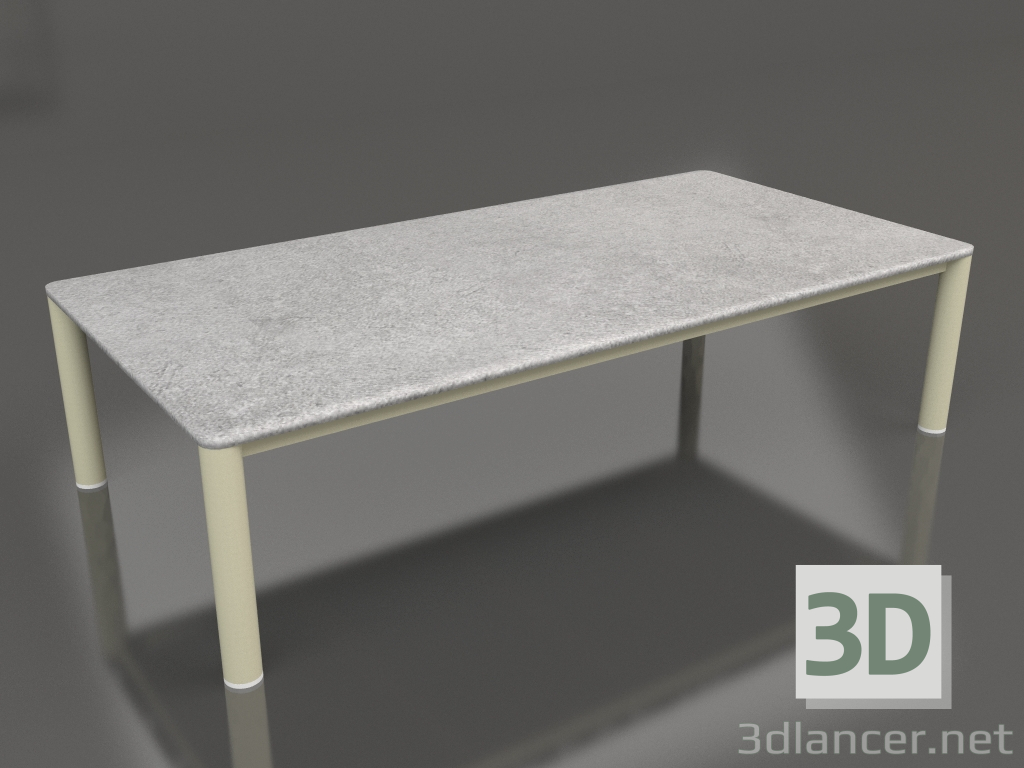 modello 3D Tavolino 70×140 (Oro, DEKTON Kreta) - anteprima