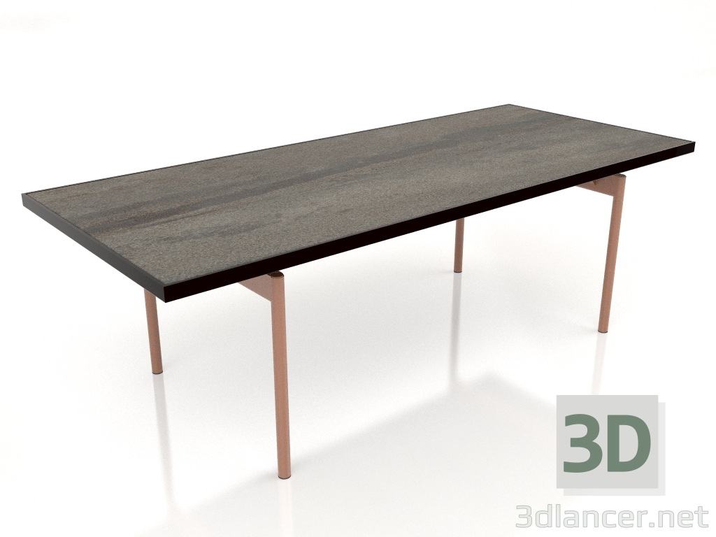 Modelo 3d Mesa de jantar (preto, DEKTON Radium) - preview