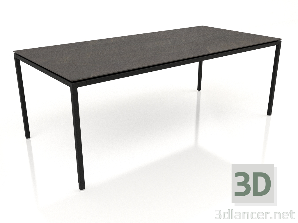 modèle 3D Table à manger moyenne VIPP971 (chêne foncé) - preview