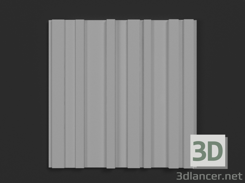 3d model Gypsum panel Millenium - preview