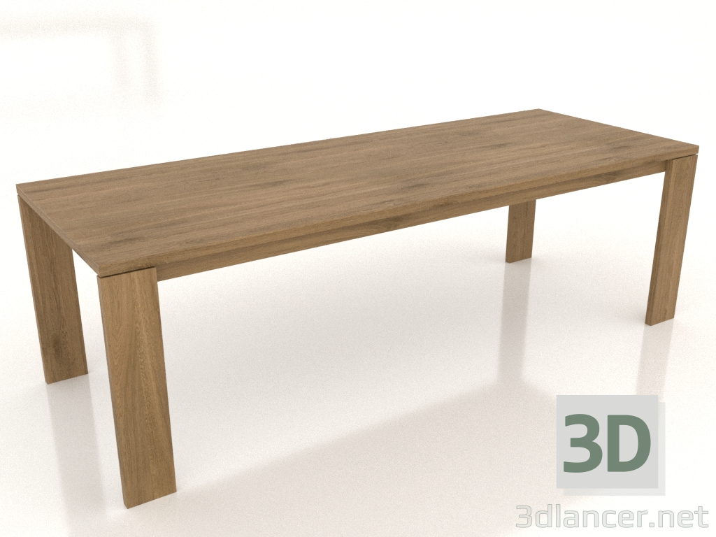 3d model Dining table BLANK 2400x900x750 mm (natural oak) - preview