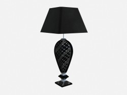 Lampe de table dans une performance foncée noir céramique