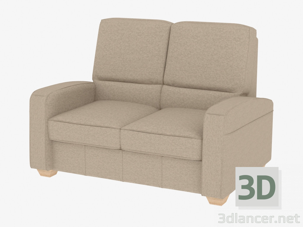 Modelo 3d Sofá moderno duplo - preview