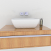 3d Washbasin with fixtures model buy - render
