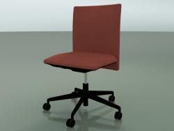 Stuhl mit niedriger Rückenlehne 6501 (5 Rollen, mit abnehmbarer Polsterung, V39)