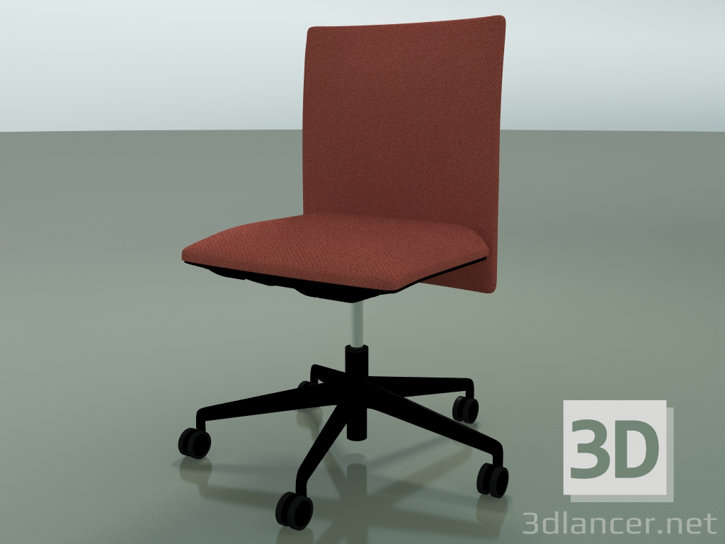 3d model Low back chair 6501 (5 castors, with removable padding, V39) - preview