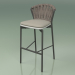 3d model Bar stool 250 (Metal Smoke, Polyurethane Resin Gray, Padded Belt Gray-Sand) - preview