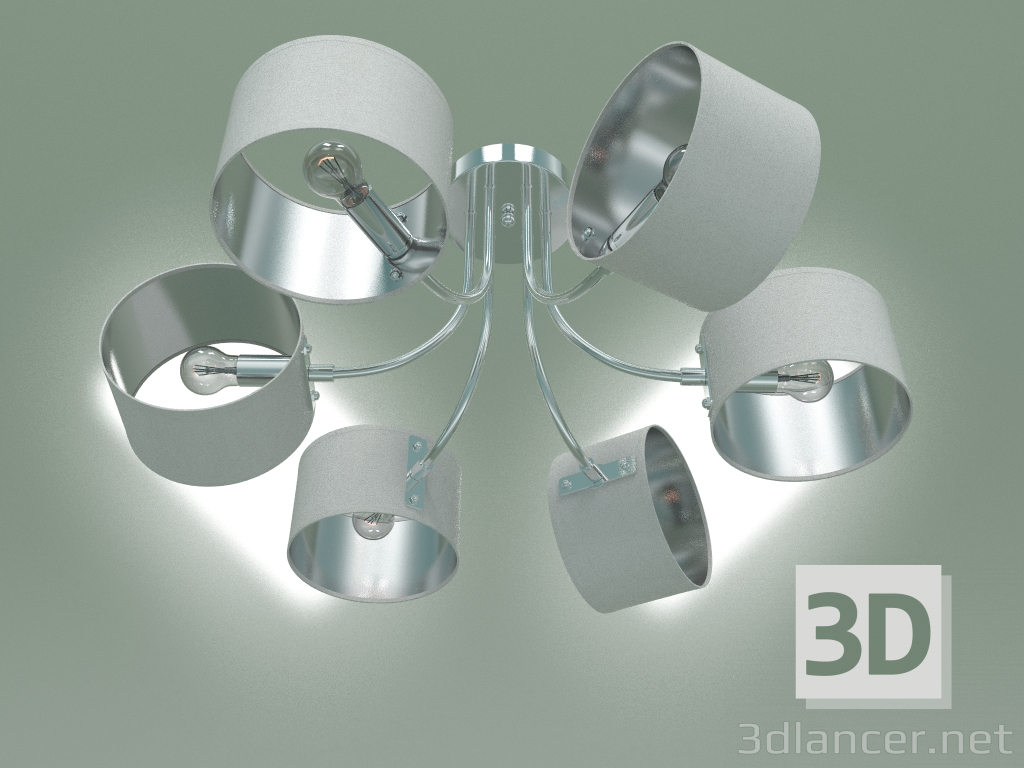 modello 3D Lampadario a soffitto 70045-6 (cromo) - anteprima