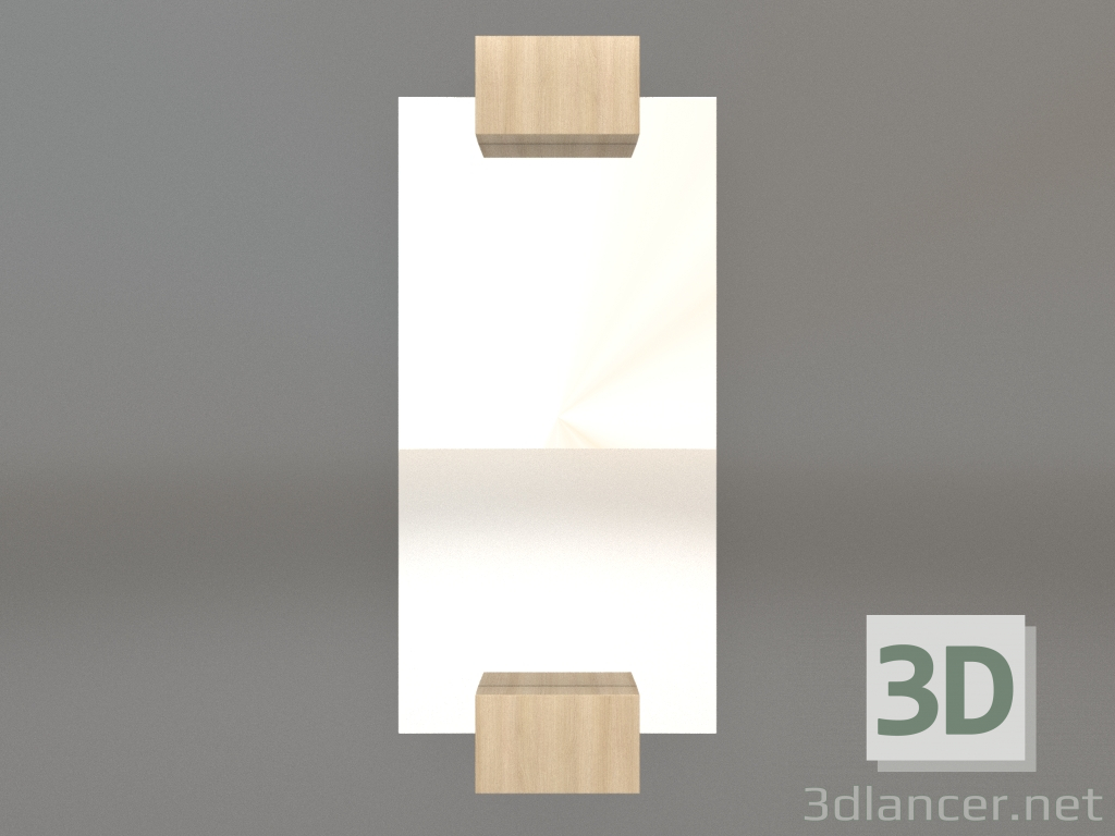 modèle 3D Miroir ZL 07 (500х1150, bois blanc) - preview