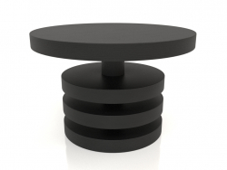 कॉफी टेबल जेटी 04 (डी = 600x400, लकड़ी का काला)