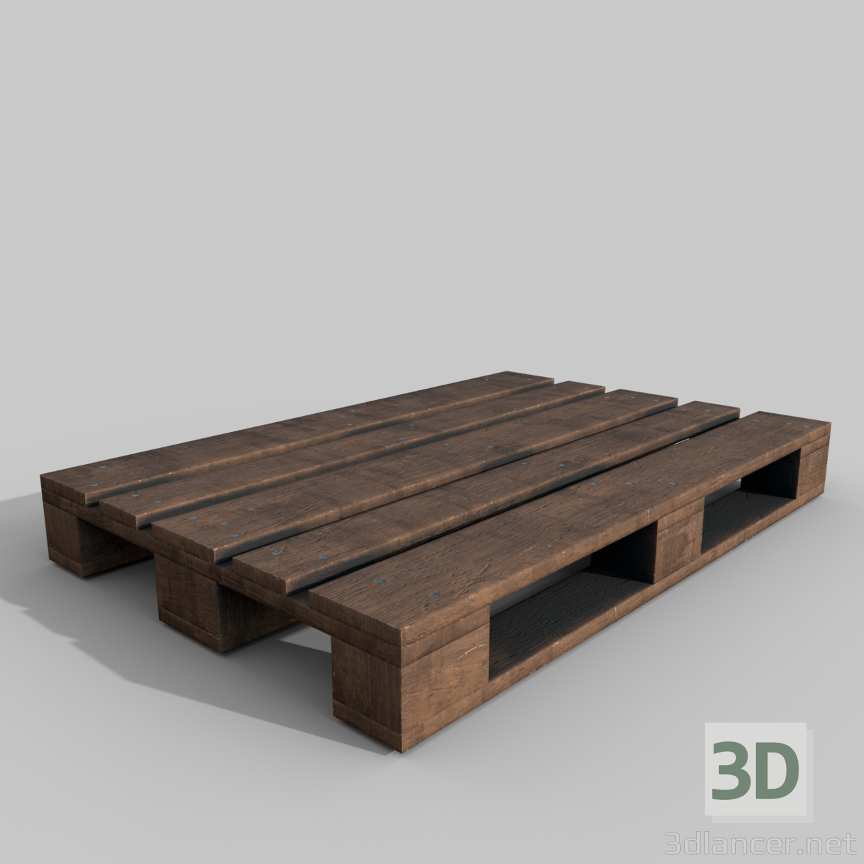 3d Лакированный деревянный поддон модель купить - ракурс