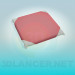 3D modeli Tabure için yastık - önizleme