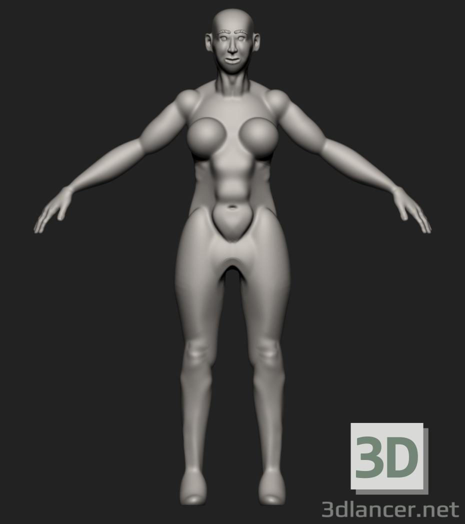 3d model Chica - vista previa