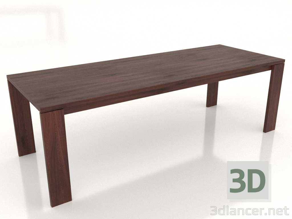 3d model Dining table BLANK 2400x900x750 mm (tobacco oak) - preview