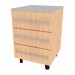 3d model Bedside table with drawers 3rd NM201_20-25 - preview