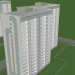 3D Paneli 16 dakikalık katlı binanın modeli satın - render