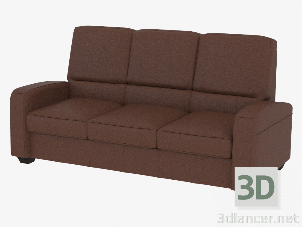 modèle 3D Canapé moderne à trois places - preview