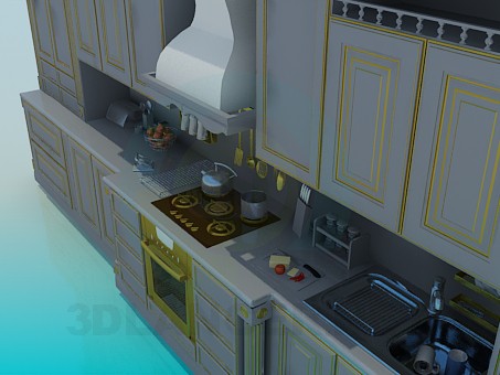modelo 3D Cocina - escuchar modelo 3D Cocina - escuchar