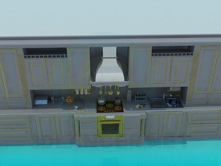modelo 3D Cocina - escuchar modelo 3D Cocina - escuchar