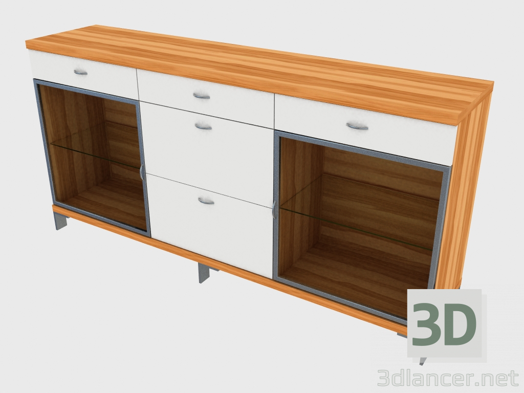 3d model Three-section buffet (150-45-2) - preview