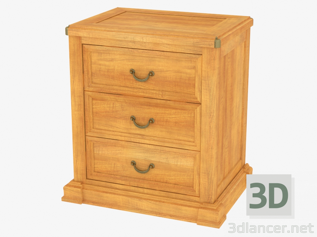 3d model Bedside table in classic style - preview