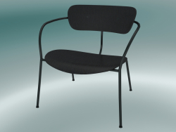 Pavillon de chaise (AV5, H 70cm, 65x69cm, Chêne laqué noir)