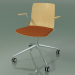 3d model Chair 5917 (on casters, with cushion on the seat, with armrests, natural birch) - preview