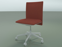 Low back chair 6501 (5 wheels, with removable padding, V12)