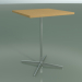 3D Modell Quadratischer Tisch 5570 (H 105,5 - 80 x 80 cm, natürliche Eiche, LU1) - Vorschau