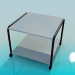 3d model Square table with wheels - preview